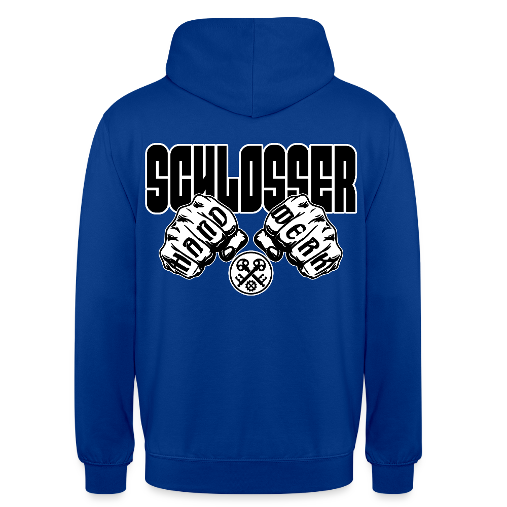 Unisex Hoodie "Schlosser" Royalblau Unisex Hoodie {{ color }}