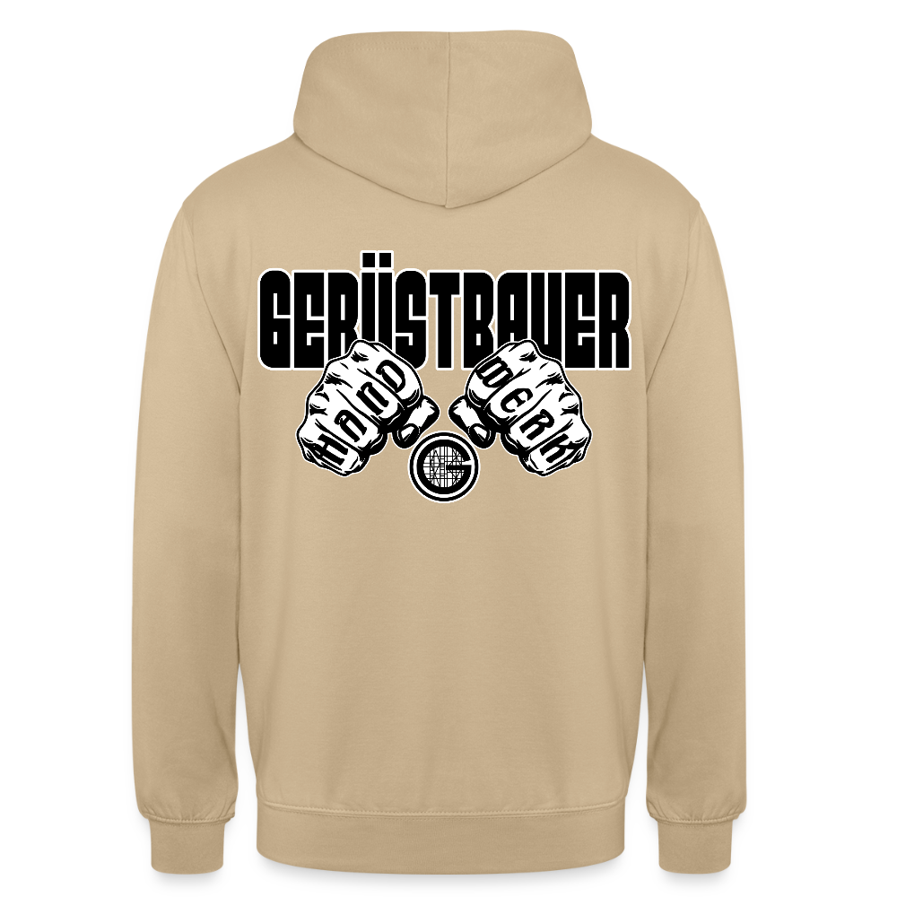 Unisex Hoodie "Gerüstbauer" Beige Unisex Hoodie {{ color }}