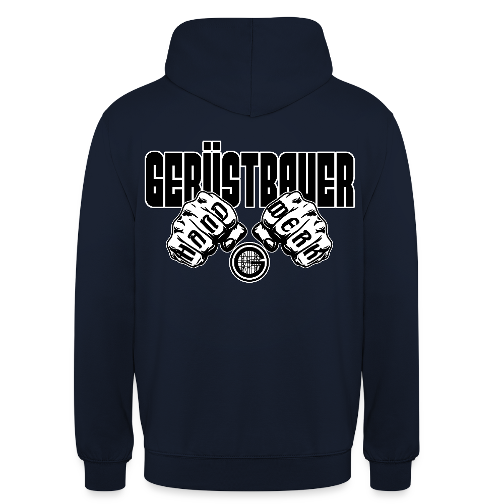 Unisex Hoodie "Gerüstbauer" Navy Unisex Hoodie {{ color }}