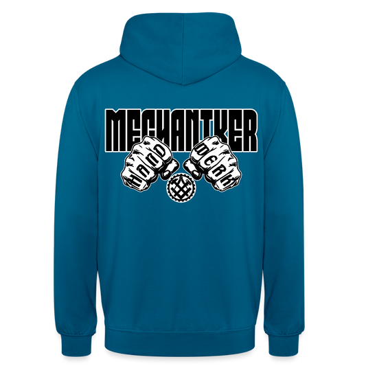 Unisex Hoodie "Mechaniker" (beidseitig bedruckt) Tiefseeblau Unisex Hoodie {{ color }}