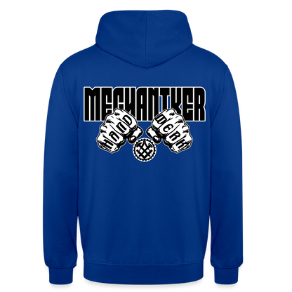 Unisex Hoodie "Mechaniker" (beidseitig bedruckt) Royalblau Unisex Hoodie {{ color }}