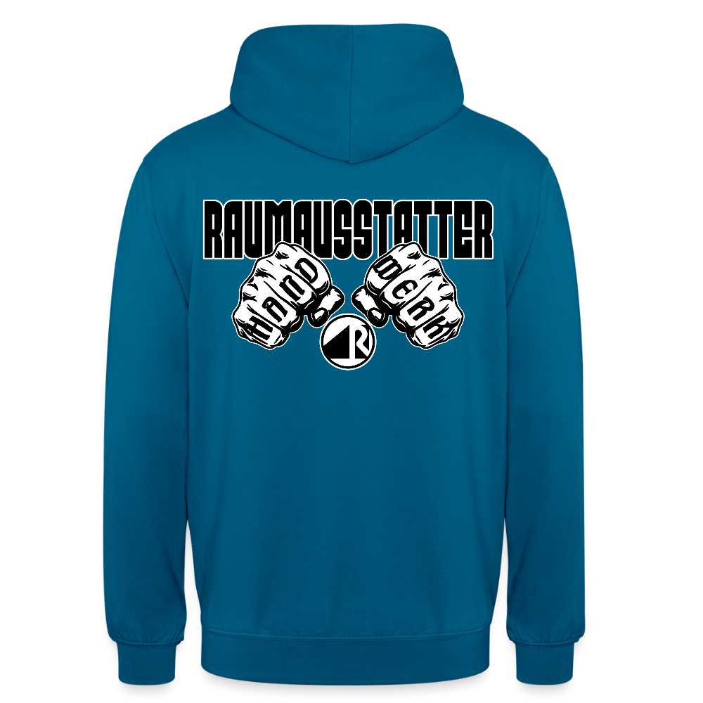 Unisex Hoodie "Raumausstatter" (beidseitig bedruckt) Tiefseeblau Unisex Hoodie {{ color }}