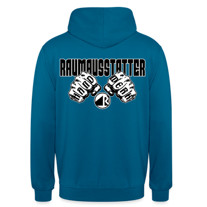Unisex Hoodie "Raumausstatter" (beidseitig bedruckt) Tiefseeblau Unisex Hoodie {{ color }}