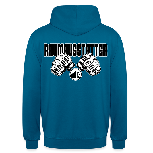 Unisex Hoodie "Raumausstatter" (beidseitig bedruckt) Tiefseeblau Unisex Hoodie {{ color }}