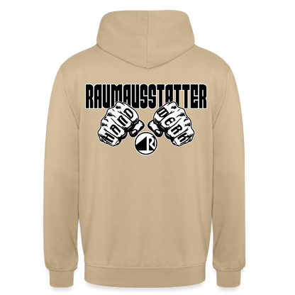 Unisex Hoodie "Raumausstatter" (beidseitig bedruckt) Beige Unisex Hoodie {{ color }}