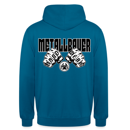 Unisex Hoodie "Metallbauer" (beidseitig bedruckt) Tiefseeblau Unisex Hoodie {{ color }}