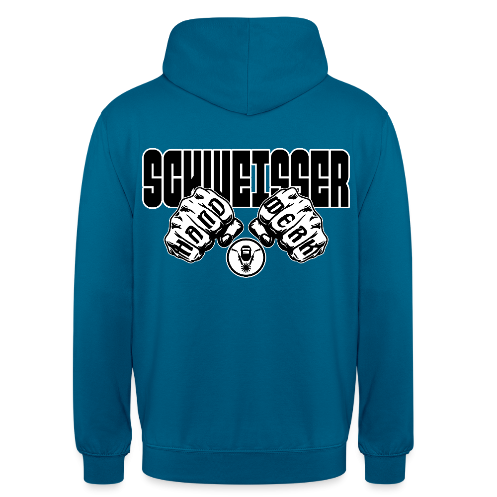Unisex Hoodie "Schweisser" (beidseitig bedruckt) Tiefseeblau Unisex Hoodie {{ color }}