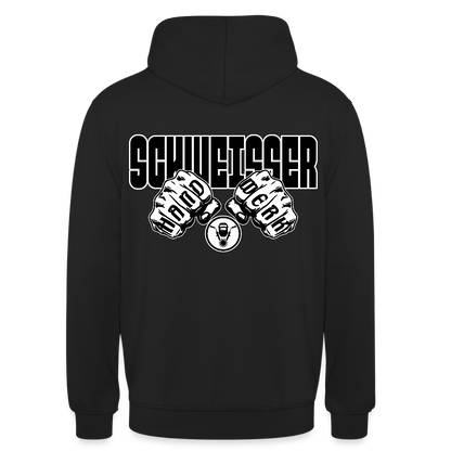 Unisex Hoodie "Schweisser" (beidseitig bedruckt) Schwarz Unisex Hoodie {{ color }}