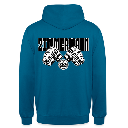Unisex Hoodie "Zimmermann" (beidseitig bedruckt) Tiefseeblau Unisex Hoodie {{ color }}