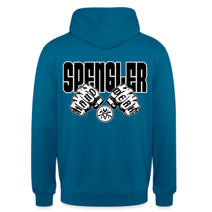 Unisex Hoodie "Spengler" (beidseitig bedruckt) Tiefseeblau Unisex Hoodie {{ color }}