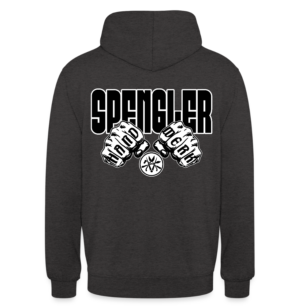 Unisex Hoodie "Spengler" (beidseitig bedruckt) Anthrazit Unisex Hoodie {{ color }}
