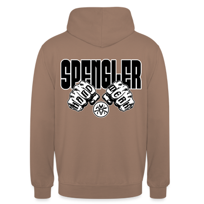 Unisex Hoodie "Spengler" (beidseitig bedruckt) Mokka Unisex Hoodie {{ color }}