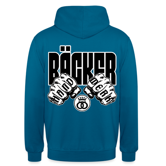 Unisex Hoodie "Bäcker" (beidseitig bedruckt) Tiefseeblau Unisex Hoodie {{ color }}