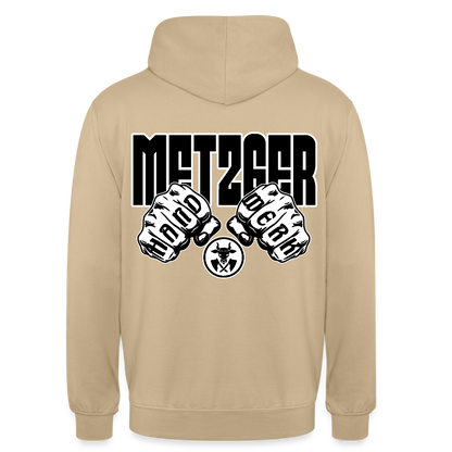 Unisex Hoodie "Metzger" (beidseitig bedruckt) Beige Unisex Hoodie {{ color }}
