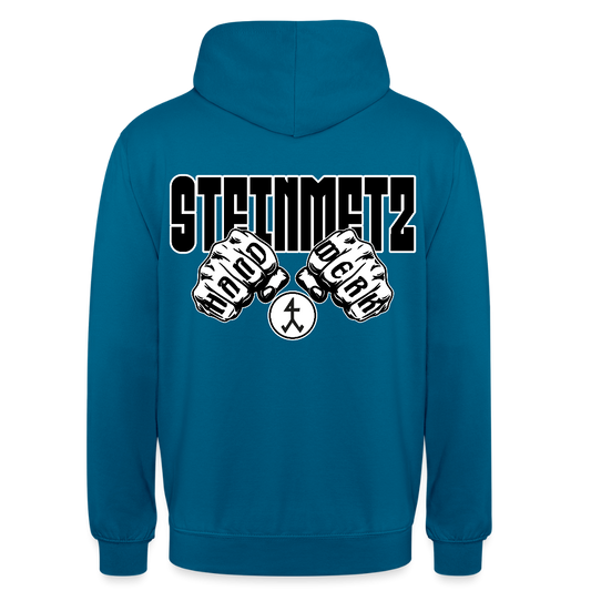 Unisex Hoodie "Steinmetz" (beidseitig bedruckt) Tiefseeblau Unisex Hoodie {{ color }}