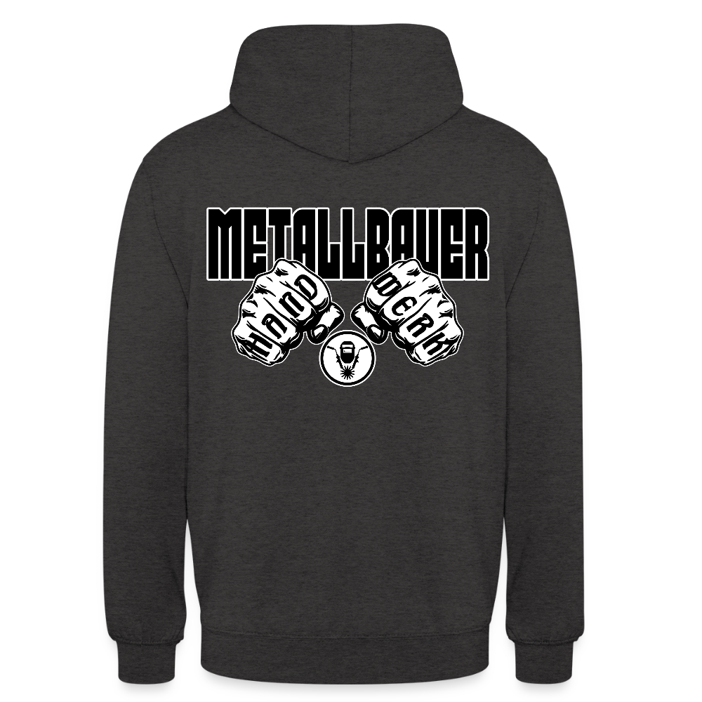 Unisex Hoodie "Metallbauer" (beidseitig bedruckt) Anthrazit Unisex Hoodie {{ color }}