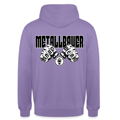 Unisex Hoodie "Metallbauer" (beidseitig bedruckt) Lavendel Unisex Hoodie {{ color }}