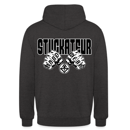 Unisex Hoodie "Stuckateur" (beidseitig bedruckt) Anthrazit Unisex Hoodie {{ color }}