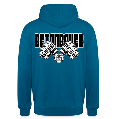 Unisex Hoodie "Betonbauer" (beidseitig bedruckt) Tiefseeblau Unisex Hoodie {{ color }}