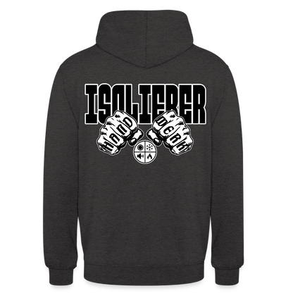 Unisex Hoodie "Isolierer" (beidseitig bedruckt) Anthrazit Unisex Hoodie {{ color }}