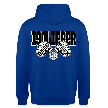 Unisex Hoodie "Isolierer" (beidseitig bedruckt) Royalblau Unisex Hoodie {{ color }}