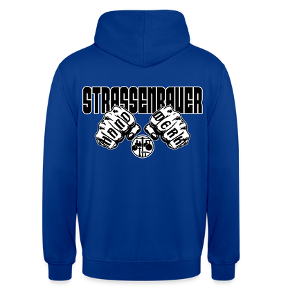 Unisex Hoodie "Strassenbauer" (beidseitig bedruckt) Royalblau Unisex Hoodie {{ color }}
