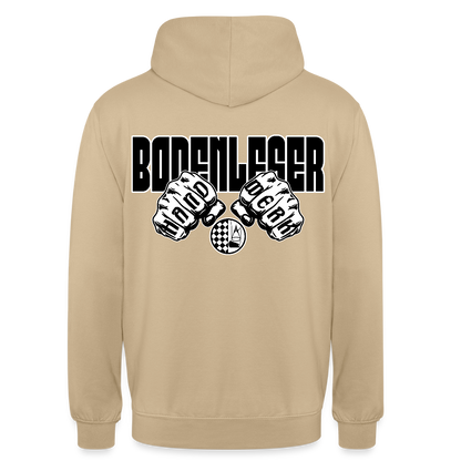Unisex Hoodie "Bodenleger" (beidseitig bedruckt) Beige Unisex Hoodie {{ color }}