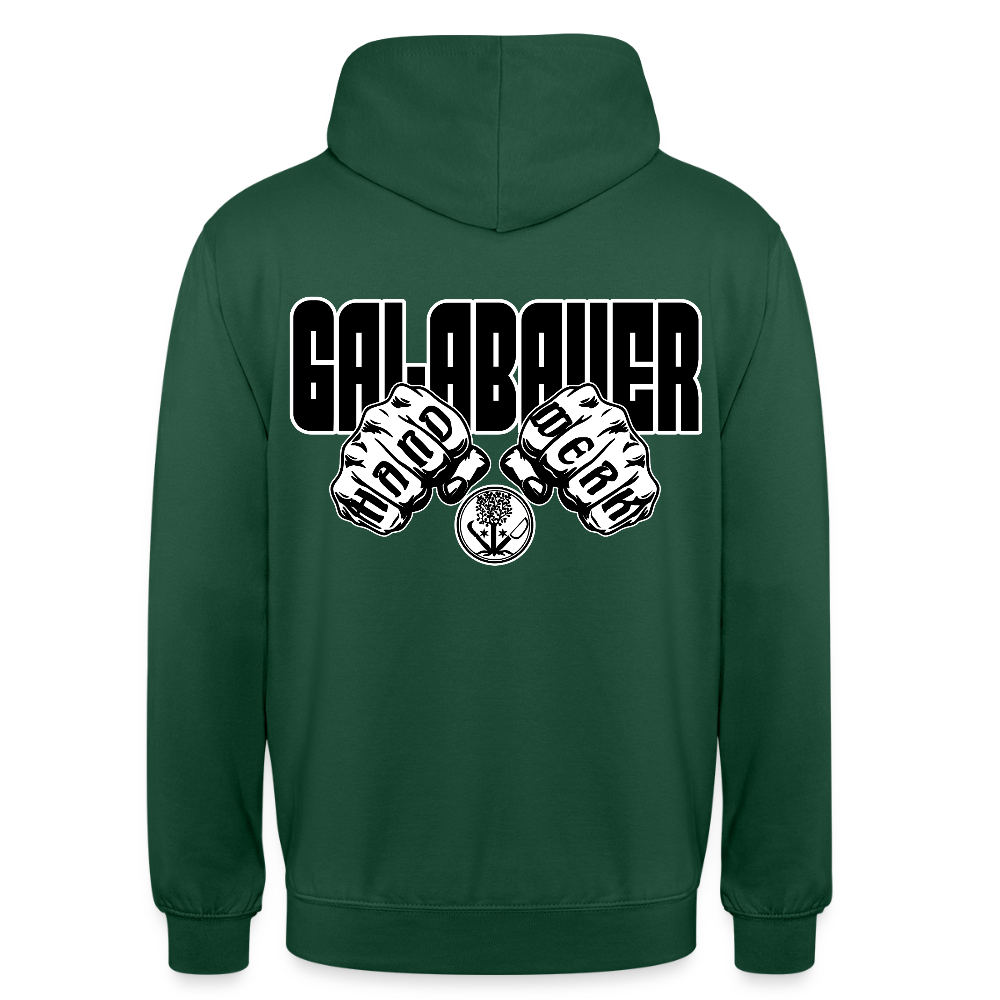 Unisex Hoodie "GaLaBauer" (beidseitig bedruckt) Flaschengrün Unisex Hoodie {{ color }}