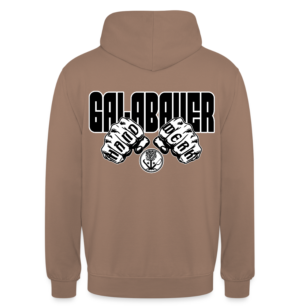 Unisex Hoodie "GaLaBauer" (beidseitig bedruckt) Mokka Unisex Hoodie {{ color }}