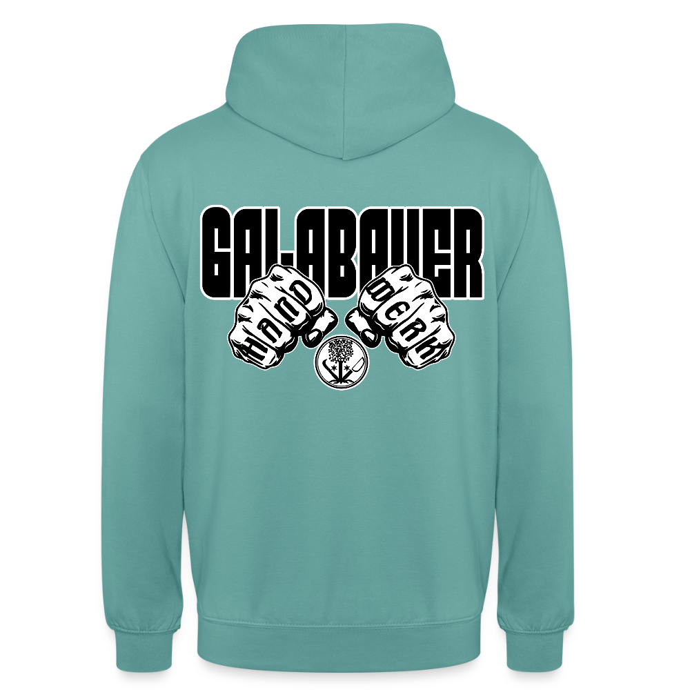 Unisex Hoodie "GaLaBauer" (beidseitig bedruckt) Pastelltürkis Unisex Hoodie {{ color }}