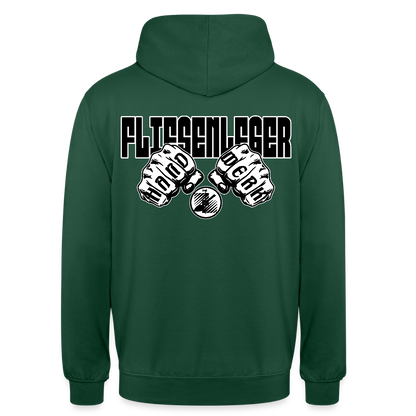 Unisex Hoodie "Fliesenleger" (beidseitig bedruckt) Flaschengrün Unisex Hoodie {{ color }}
