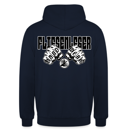 Unisex Hoodie "Fliesenleger" (beidseitig bedruckt) Navy Unisex Hoodie {{ color }}