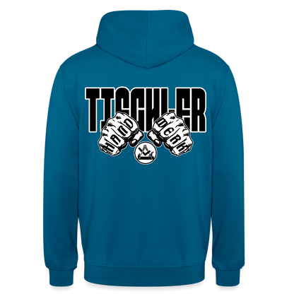 Unisex Hoodie "Tischler" (beidseitig bedruckt) Tiefseeblau Unisex Hoodie {{ color }}