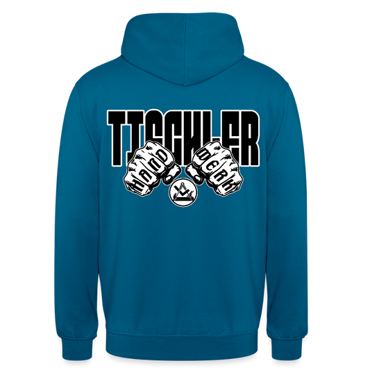 Unisex Hoodie "Tischler" (beidseitig bedruckt) Tiefseeblau Unisex Hoodie {{ color }}