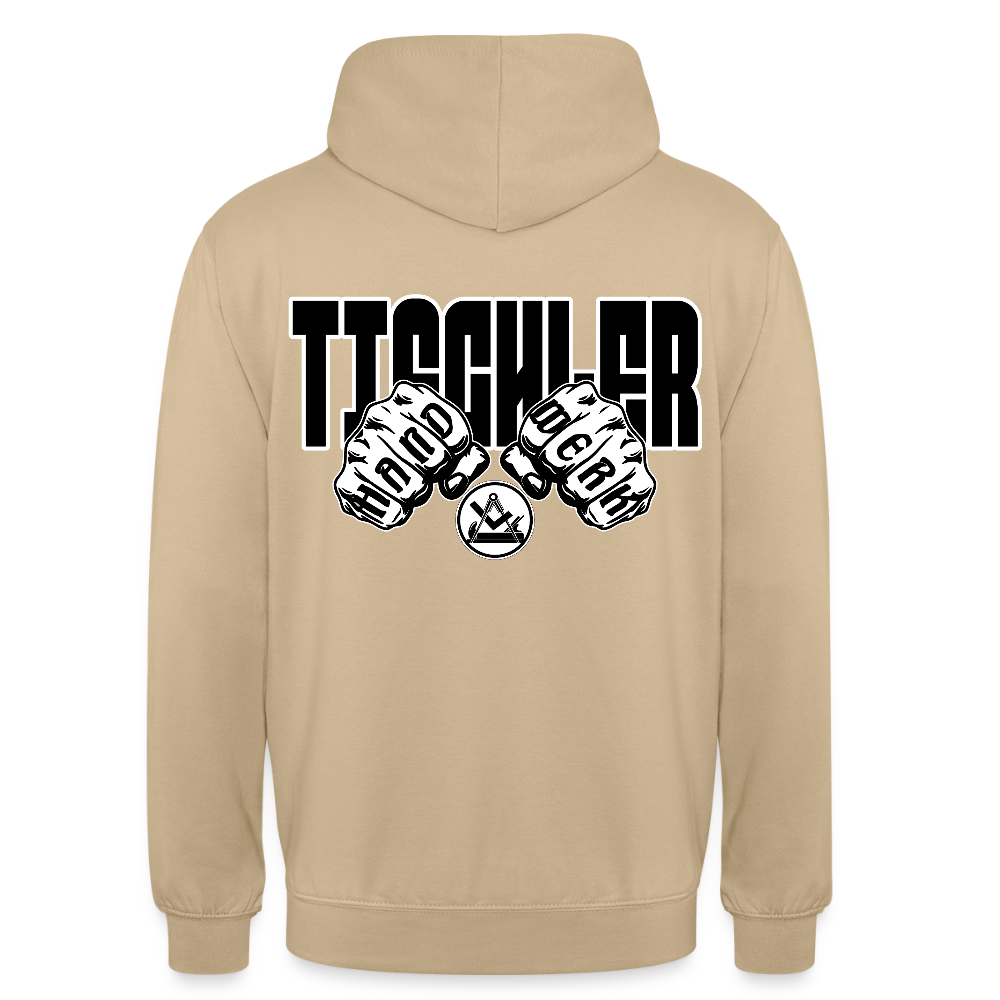 Unisex Hoodie "Tischler" (beidseitig bedruckt) Beige Unisex Hoodie {{ color }}
