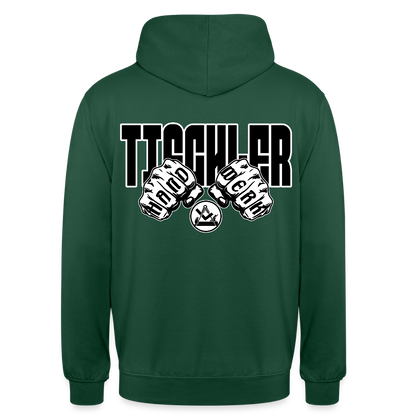 Unisex Hoodie "Tischler" (beidseitig bedruckt) Flaschengrün Unisex Hoodie {{ color }}