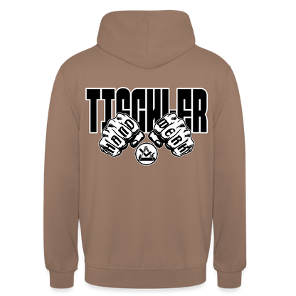 Unisex Hoodie "Tischler" (beidseitig bedruckt) Mokka Unisex Hoodie {{ color }}