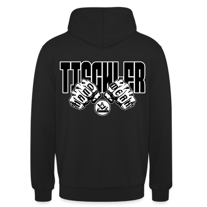 Unisex Hoodie "Tischler" (beidseitig bedruckt) Schwarz Unisex Hoodie {{ color }}