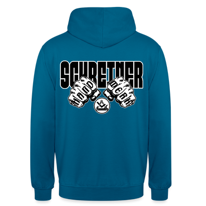 Unisex Hoodie "Schreiner" (beidseitig bedruckt) Tiefseeblau Unisex Hoodie {{ color }}