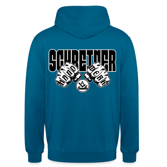 Unisex Hoodie "Schreiner" (beidseitig bedruckt) Tiefseeblau Unisex Hoodie {{ color }}