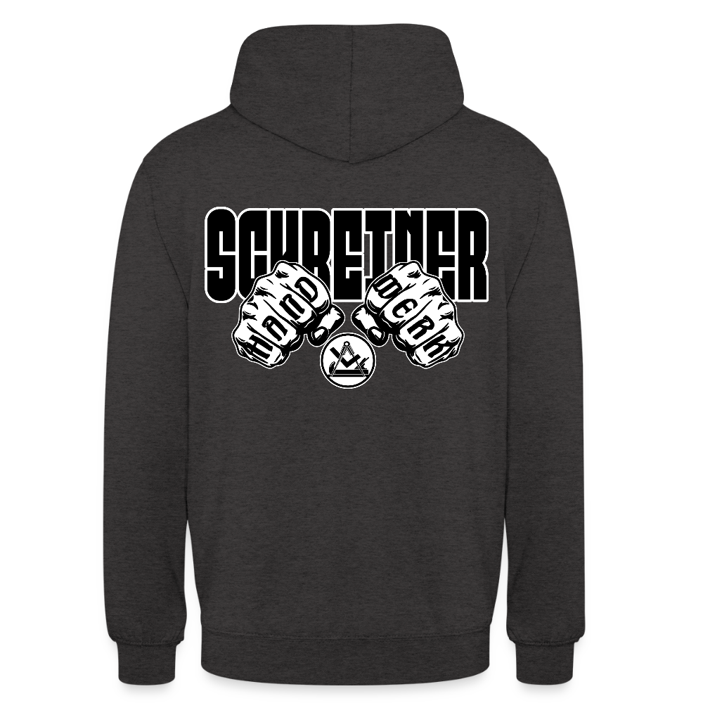 Unisex Hoodie "Schreiner" (beidseitig bedruckt) Anthrazit Unisex Hoodie {{ color }}