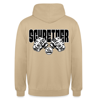Unisex Hoodie "Schreiner" (beidseitig bedruckt) Beige Unisex Hoodie {{ color }}