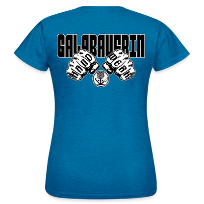 Frauen T-Shirt "GaLaBauerin" (beidseitig bedruckt) Antikblaues Saphir meliert Frauen T-Shirt {{ color }}