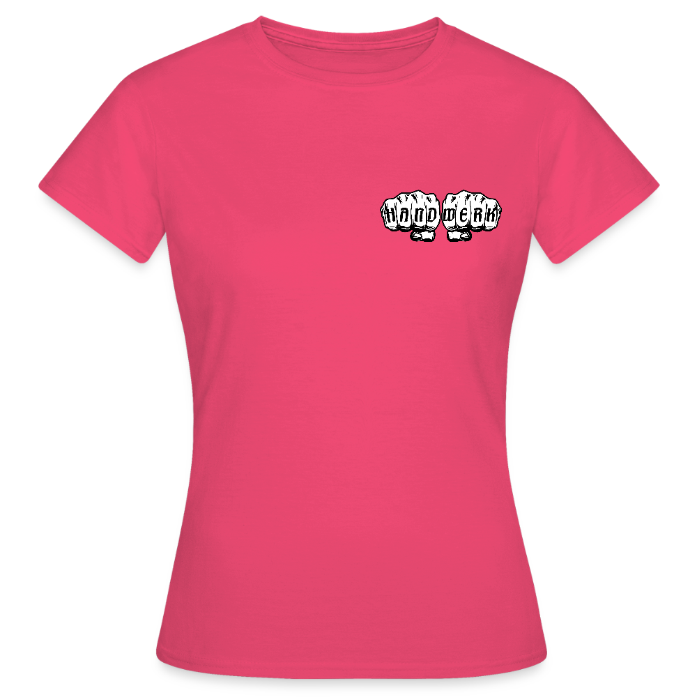 Frauen T-Shirt "Dachdeckerin" (beidseitig bedruckt) Frauen T-Shirt {{ color }}