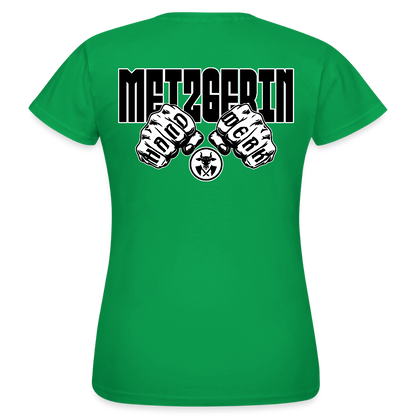 Frauen T-Shirt "Metzgerin" (beidseitig bedruckt) Kelly Green Frauen T-Shirt {{ color }}