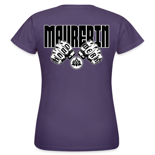 Frauen T-Shirt "Maurerin" (beidseitig bedruckt) Dunkellila Frauen T-Shirt {{ color }}