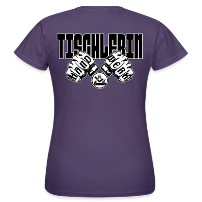 Frauen T-Shirt "Tischlerin" (beidseitig bedruckt) Dunkellila Frauen T-Shirt {{ color }}