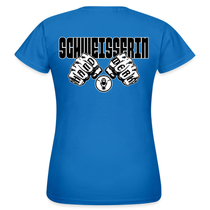 Frauen T-Shirt "Schweisserin" (beidseitig bedruckt) Royalblau Frauen T-Shirt {{ color }}