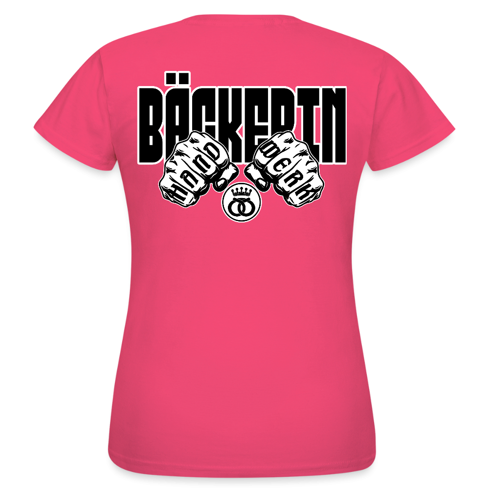 Frauen T-Shirt "Bäckerin" (beidseitig bedruckt) Azalea Frauen T-Shirt {{ color }}