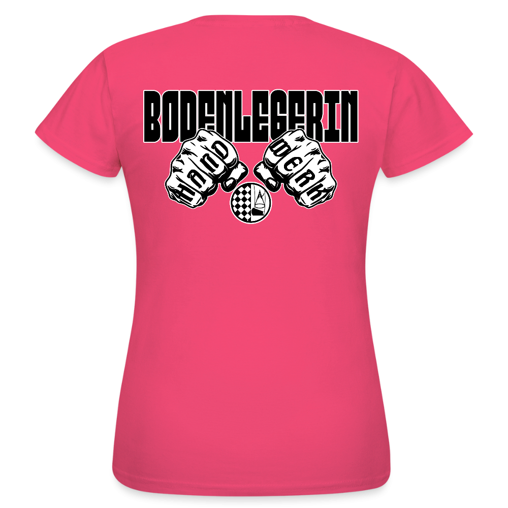 Frauen T-Shirt "Bodenlegerin" (beidseitig bedruckt) Azalea Frauen T-Shirt {{ color }}